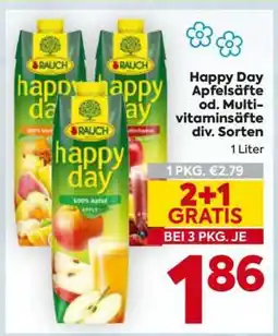 Billa Happy Day Apfelsäfte od. Multivitaminsäfte div. Sorten Angebot