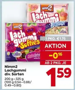 Billa Nimm2 Lachgummi div. Sorten Angebot