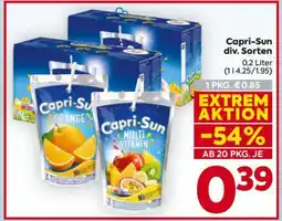 Billa Capri-Sun div. Sorten Angebot