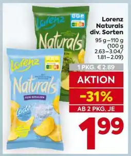 Billa Lorenz Naturals div. Sorten Angebot