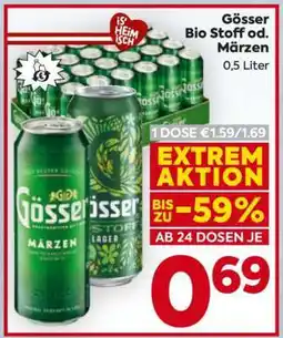 Billa Gösser Bio Stoff od. Märzen Angebot