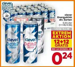 Billa clever Energydrink div. Sorten Angebot