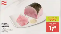 ADEG BERGER BÄRLAUCHSCHINKEN Angebot
