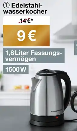 Woolworth Edelstahlwasserkocher Angebot
