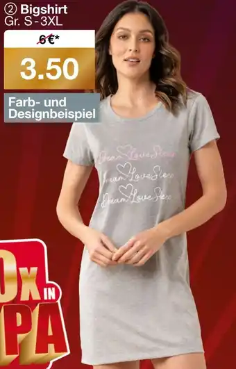Woolworth Bigshirt Angebot