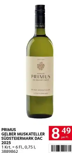 Transgourmet Primus gelber muskateller südsteiermark dac 2025 Angebot