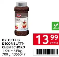 Transgourmet Dr. oetker decor blätt- chen schoko Angebot