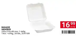 Transgourmet Bagasse menübox Angebot