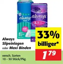 Nah&Frisch Slipeinlagen Angebot