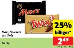 Nah&Frisch Mars, Snickers Angebot