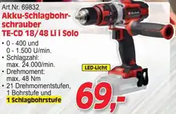 Zgonc Schlagbohr schrauber TECD 18/48 Li i Solo Angebot