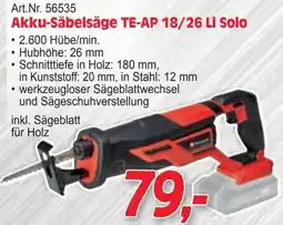 Zgonc Säbelsäge TE AP 18/26 Li Solo Angebot