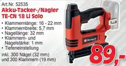 Zgonc Tacker/Nagler TE CN 18 Li Solo Angebot