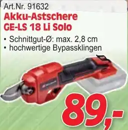 Zgonc Astschere GE LS 18 Li Solo Angebot