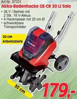 Zgonc Akku Bodenhacke GE CR 30 Li Solo Angebot