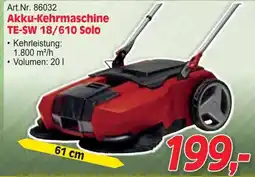 Zgonc Akku Kehrmaschine TE SW 18 610 Solo Angebot