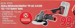 Zgonc Akku winkelschleifer tp ag axxio 18 115 quick solo Angebot