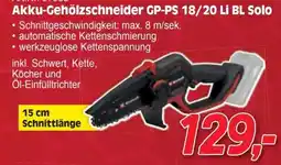 Zgonc Akku gehölzschneider gp ps 18 20 li bl solo Angebot