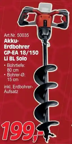 Zgonc Akku erdbohrer gp ea 18 150 li bl solo Angebot