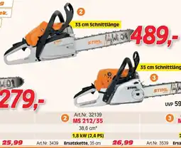 Zgonc Benzin-kettensägen MS 212/35 Angebot