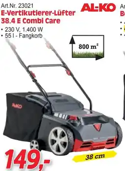 Zgonc E-Vertikutierer-Lüfter 38.4 E Combi Care Angebot
