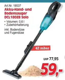 Zgonc Akku-Hand- und Bodensauger DCL180ZB Solo Angebot