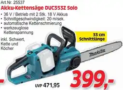 Zgonc Akku-Kettensäge DUC353Z Solo Angebot