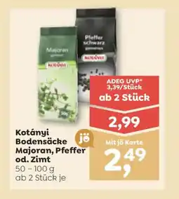 ADEG Bodensäcke jö Majoran Angebot