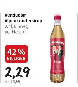 Eurogast Grissemann Almdudler Alpenkräutersirup Angebot