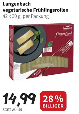 Eurogast Grissemann Langenbach vegetarische vegetarische Frühlingsrollen Angebot