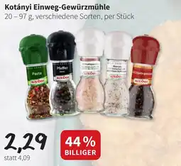 Eurogast Grissemann Kotányi einweg gewürzmühle Angebot