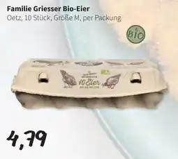 Eurogast Grissemann Familie griesser bio eier Angebot