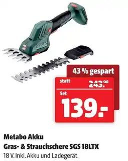 Eurogast Grissemann Metabo akku gras & strauchschere sgs 18ltx Angebot