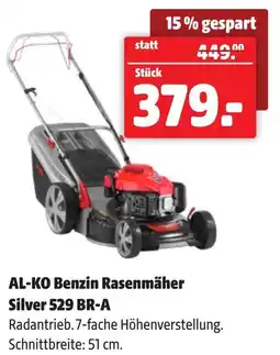 Eurogast Grissemann Al ko benzin rasenmäher silver 529 br a Angebot