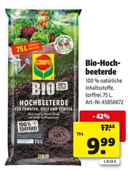 Liebmarkt Bio hoch beeterde Angebot