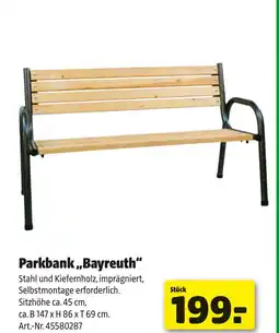 Liebmarkt Parkbank bayreuth Angebot
