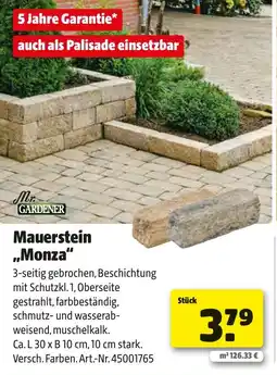 Liebmarkt Mauerstein monza Angebot