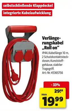 Liebmarkt Verlänge rungskabel roll on Angebot