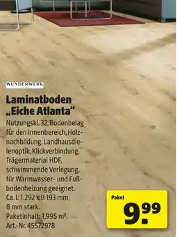 Liebmarkt Laminatboden eiche atlanta Angebot