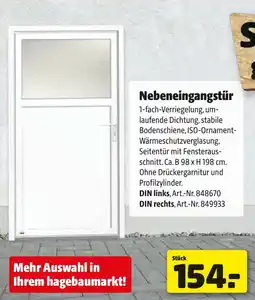 Liebmarkt Nebeneingangstür Angebot