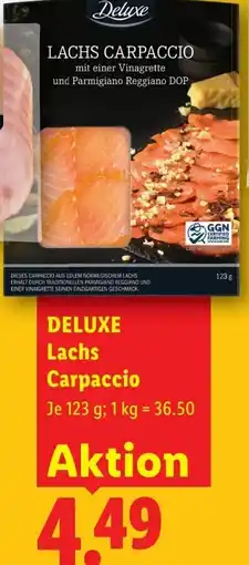 Lidl DELUXE Lachs Carpaccio Angebot