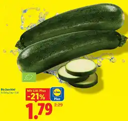 Lidl Bio Zucchini Angebot