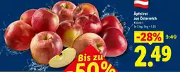 Lidl Äpfel rot aus Österreich Angebot