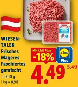 Lidl WIESEN- TALER Frisches Mageres Faschiertes gemischt Angebot