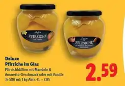 Lidl Deluxe Pfirsiche im Glas Angebot