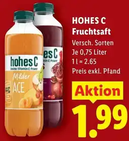 Lidl HOHES C Fruchtsaft Angebot