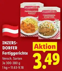 Lidl inzersdorfer Fertiggerichte Angebot