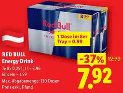 Lidl RED BULL Energy Drink Angebot