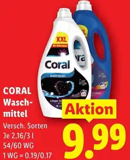 Lidl CORAL Waschmittel Angebot