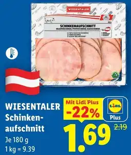 Lidl WIESENTALER Schinken- aufschnitt Angebot